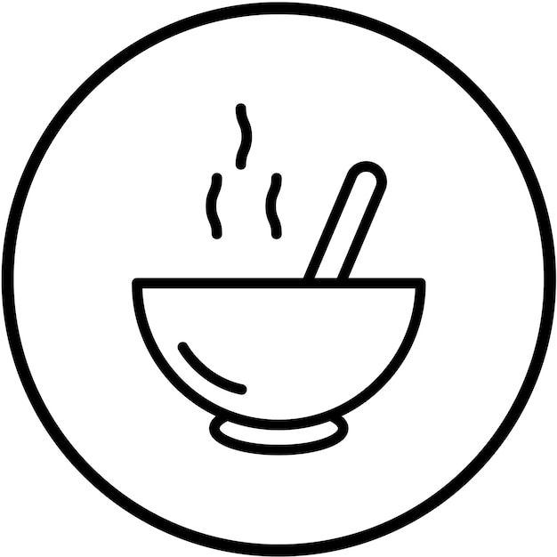 Vector Design Curry Canvas Icon Stijl