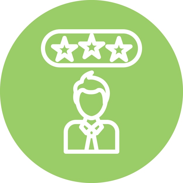 Vector Design Customer Review Icon Style