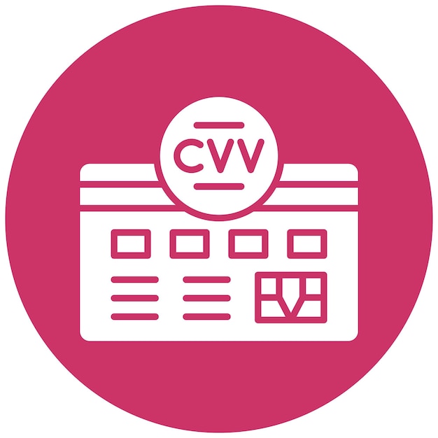 Vector design cvv icon style