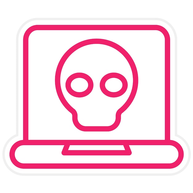 ベクトル デザイン サイバー 犯罪 アイコン スタイル