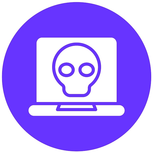 Vector Design Cyber Crime Icon Style