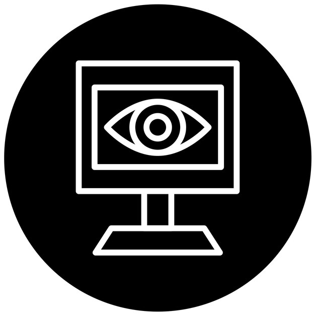 ベクトル デザイン サイバー イベント モニタリング アイコン スタイル