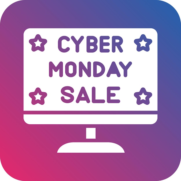 Vector vector design cyber monday sale icon style