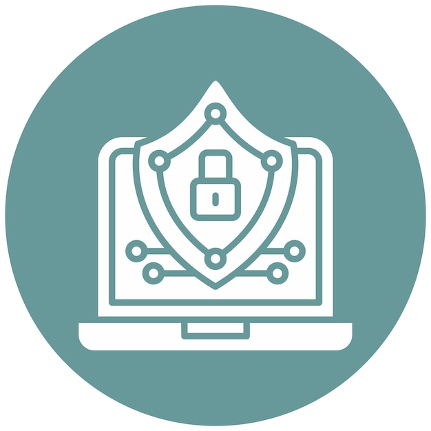 Vector Design Cyber Privacy Icon Style