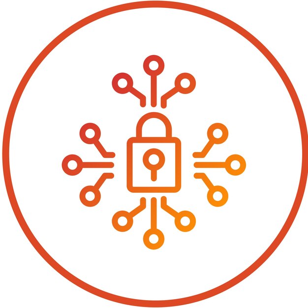 Vector Design Cyber Solutions Icon stijl