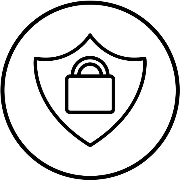 Vector vector design cybersecurity icon style