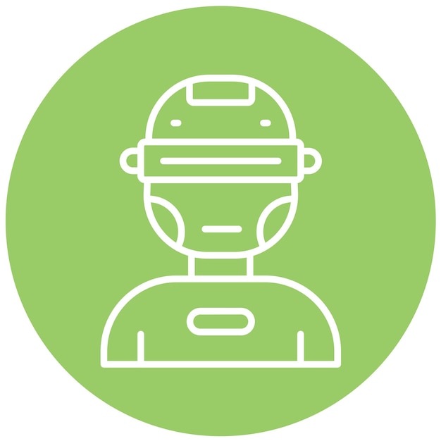 Vector Design Cyborg Icon Stijl