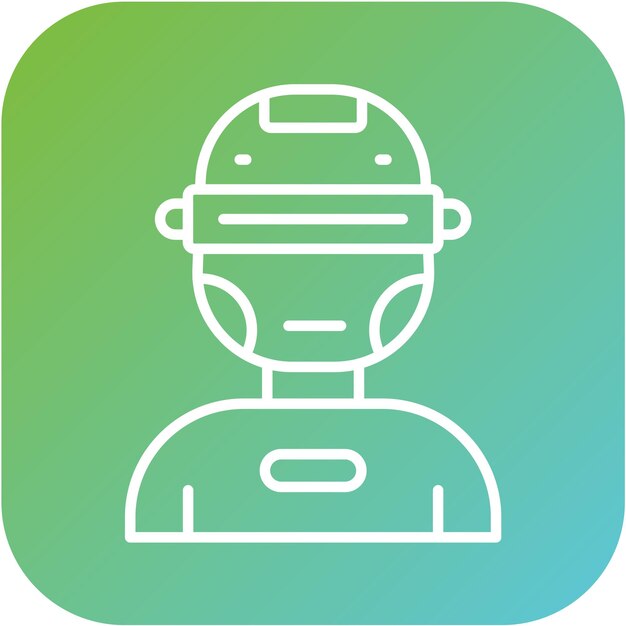 Vector Design Cyborg Icon Stijl