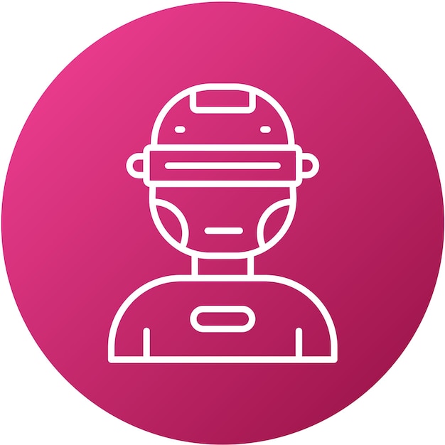 Vector vector design cyborg icon style