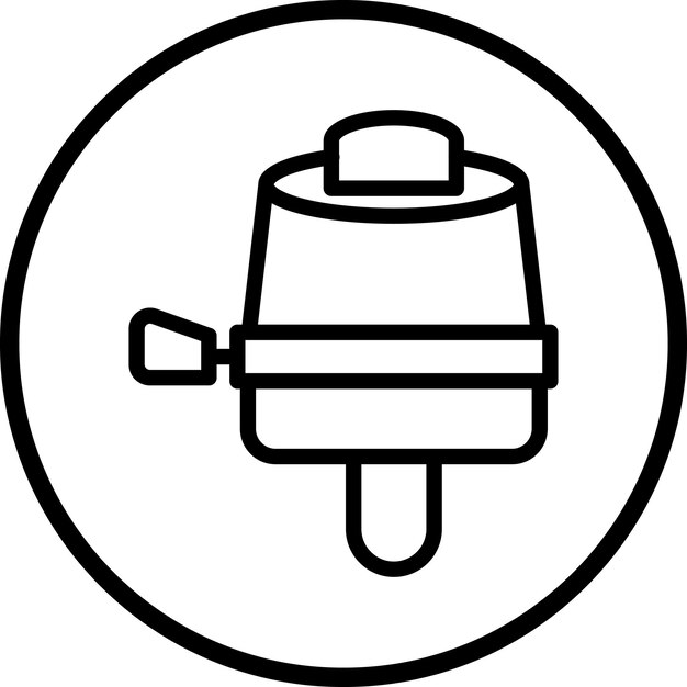 Vector vector design cycle bell icon style