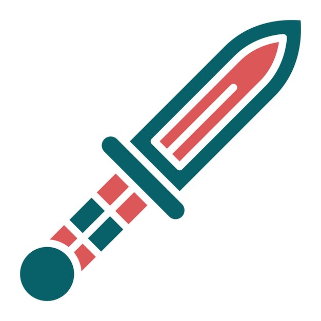 Vector Design Dagger Icon Stijl