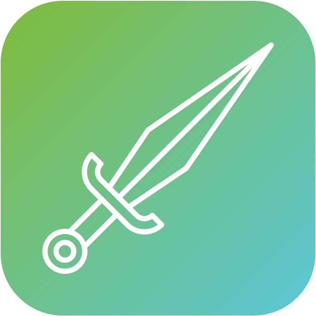 Vector Design Dagger Icon Stijl