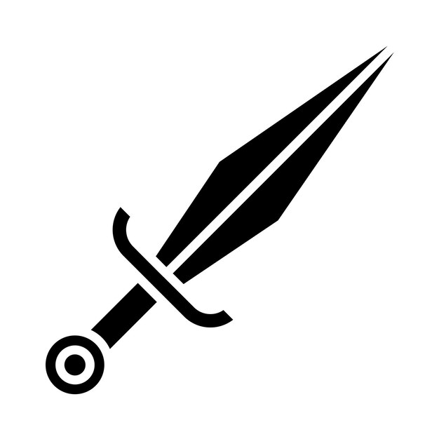 Vector vector design dagger icon stijl