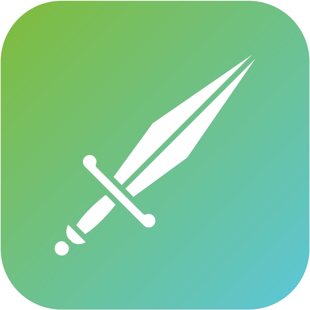 Vector vector design dagger icon stijl