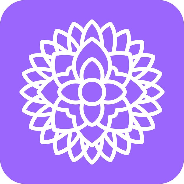 Vector vector design dahlia icon style