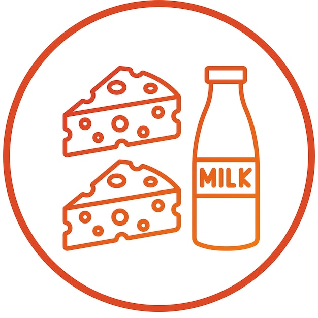 Vector vector design dairy icon style