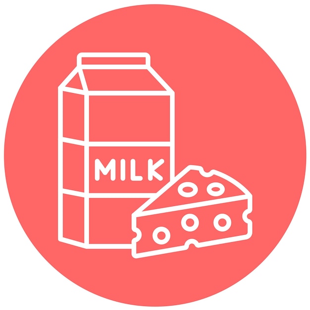 Vector Design Dairy Item Icon Style