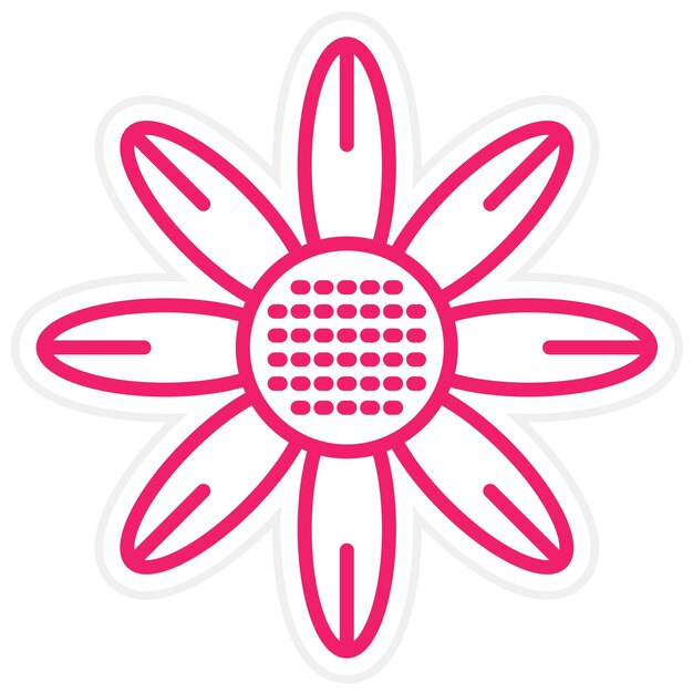 Vector vector design daisy icon style