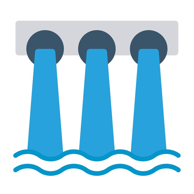 Vector vector design dam icon style