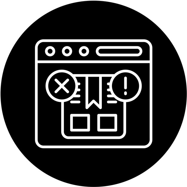 Vector Design Damaged Package Icon Style