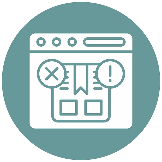 Vector Design Damaged Package Icon Style
