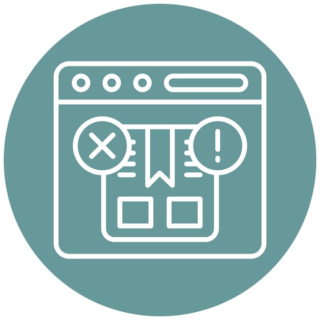 Vector Design Damaged Package Icon Style