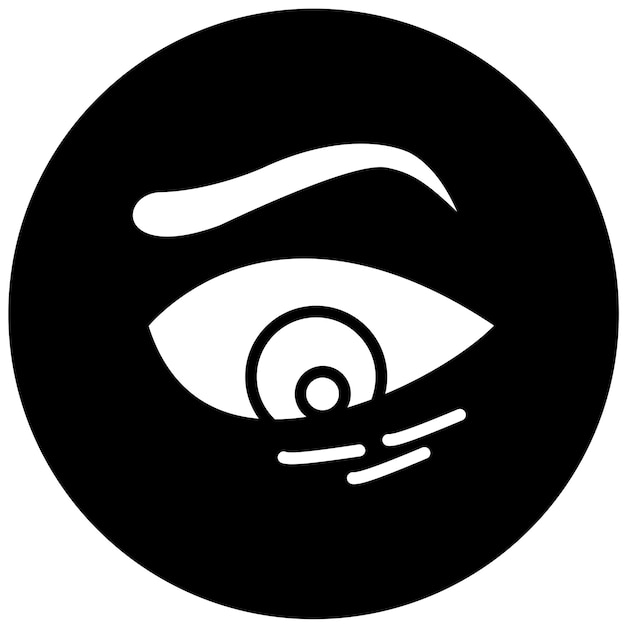 Vector Design Dark Circles Icon Style