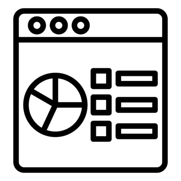 Vector Design Data Analysis Icon Style