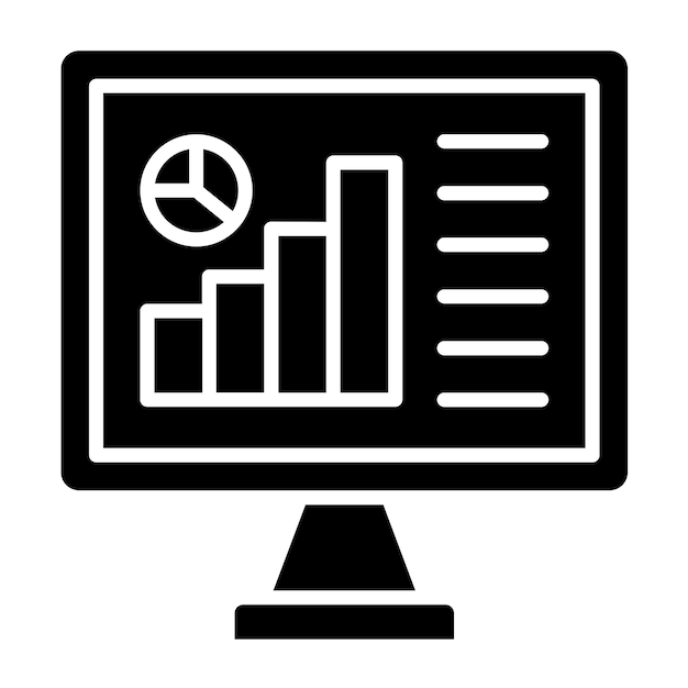 Vector Design Data Analysis Icon Style