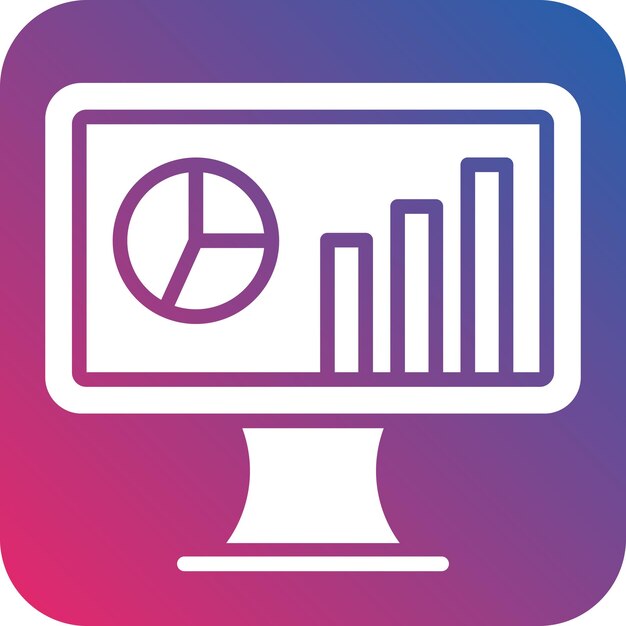 터 디자인 데이터 분석 아이콘 스타일