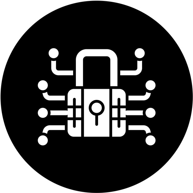 터 디자인 데이터 암호화 아이콘 스타일