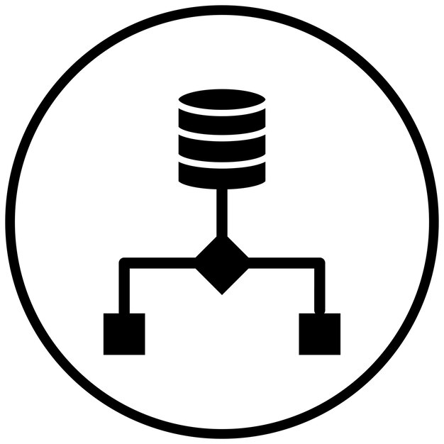 터 디자인 데이터 플로우 아이콘 스타일