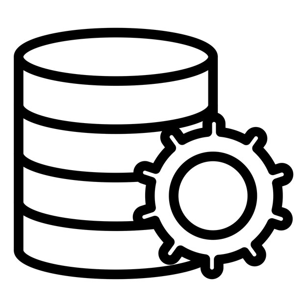 Vector Design Data Management Icon Style