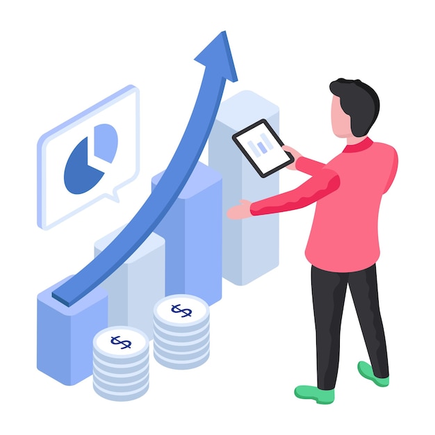 Vector design of data presentation