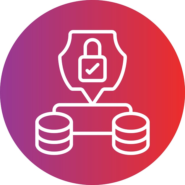 Vector Design Data Protection Icon Style