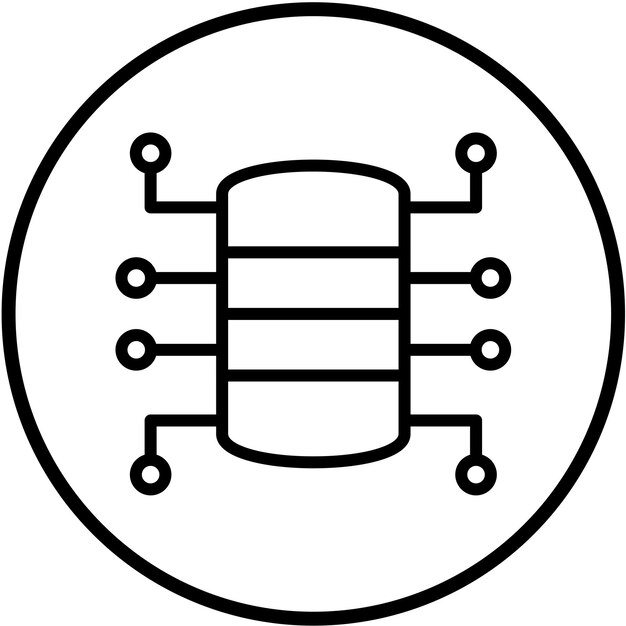 터 디자인 데이터 스트림 아이콘 스타일