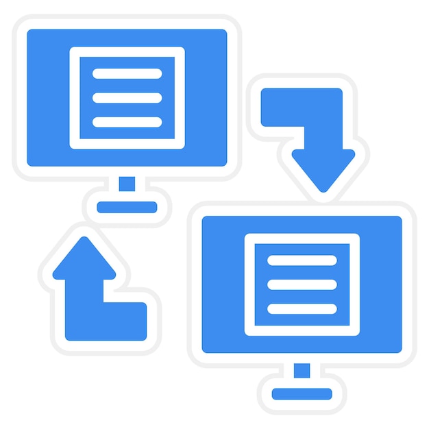 Vector vector design data transfer icon style