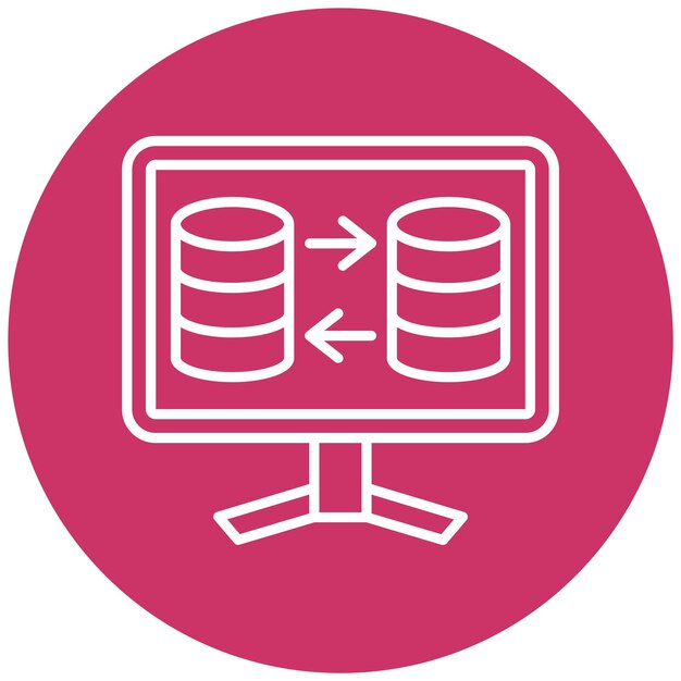 Vector Design Data Transfer Icon Style