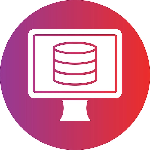 Vector design database icon style