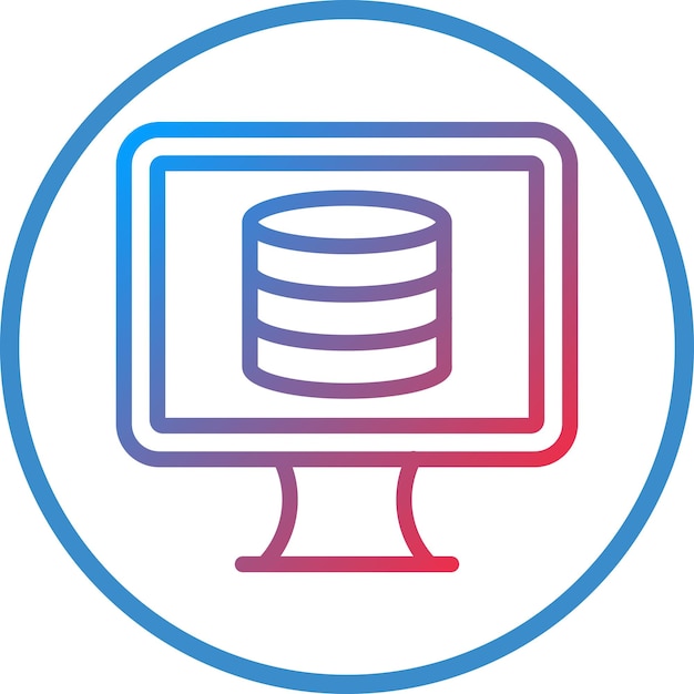 Vector design database icon style