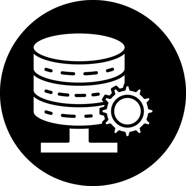 vector design database settings icon style