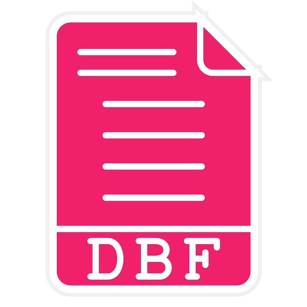 ベクトル デザイン DBF アイコン スタイル