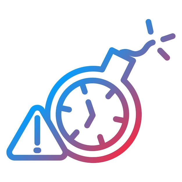 Vector Design Deadline Icon Style