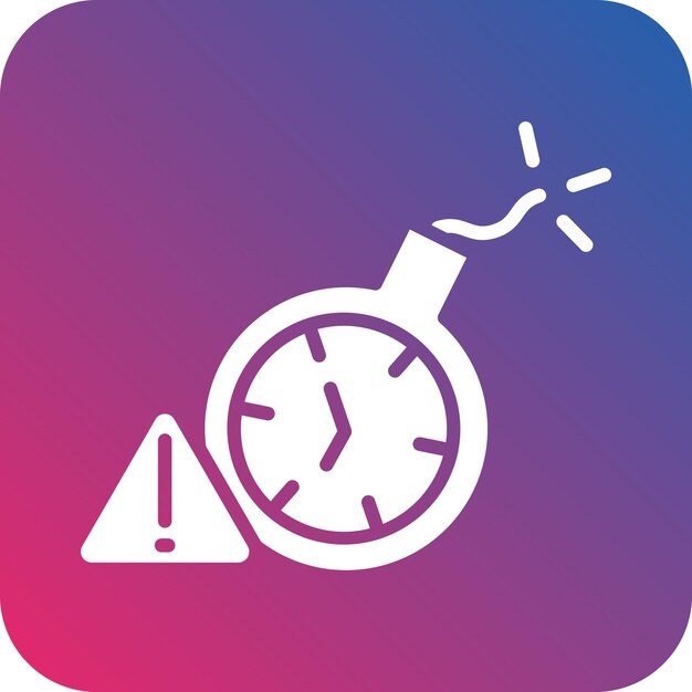 Vector design deadline icon style