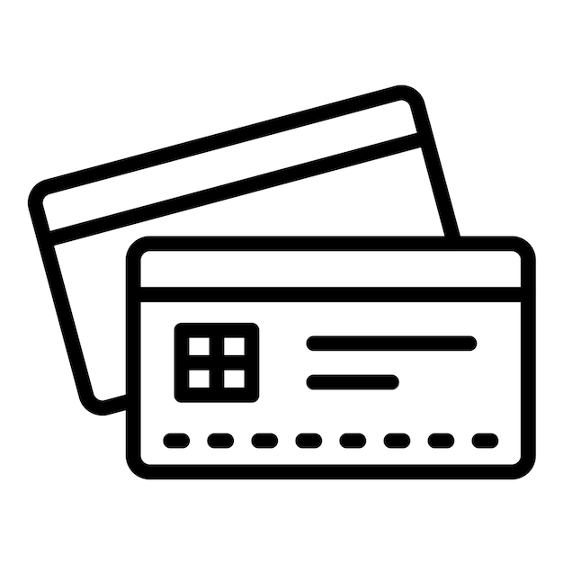 터 디자인 데 카드 아이콘 스타일