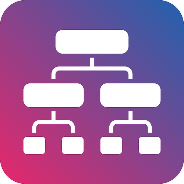 Vector Design Decision Tree Icon Style