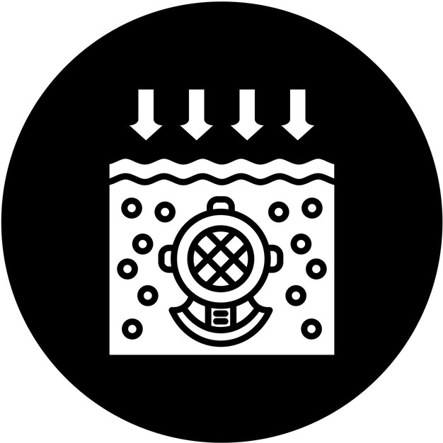 Vettore vector design deep diving icon style