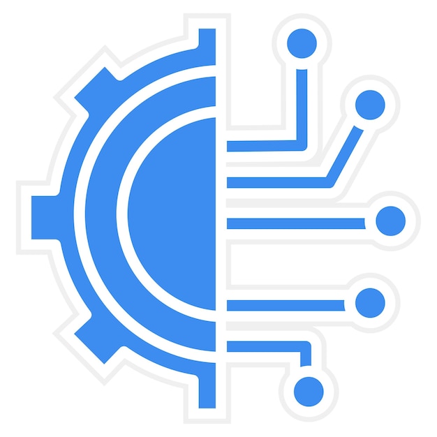 Vector vector design deep learning icon style