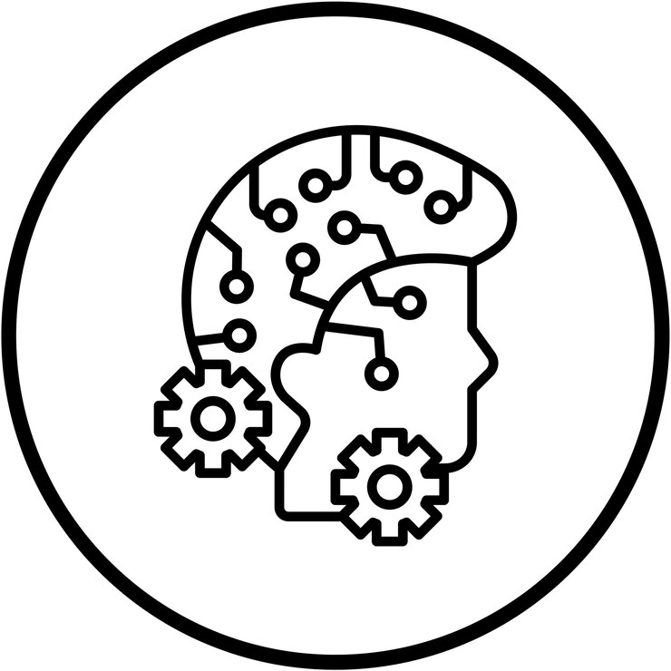Vector vector design deep learning icon style