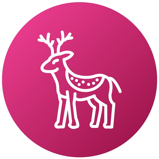 Vector Design Deer Icon Style